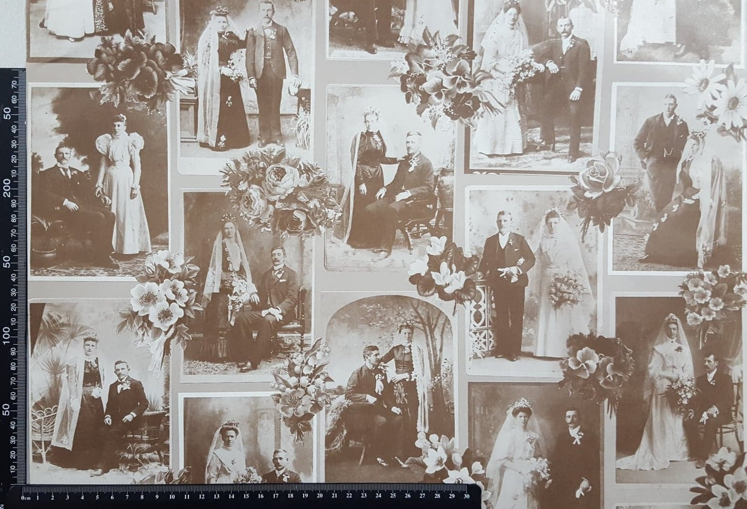 Vintage Wrapping Paper - Wedding Images