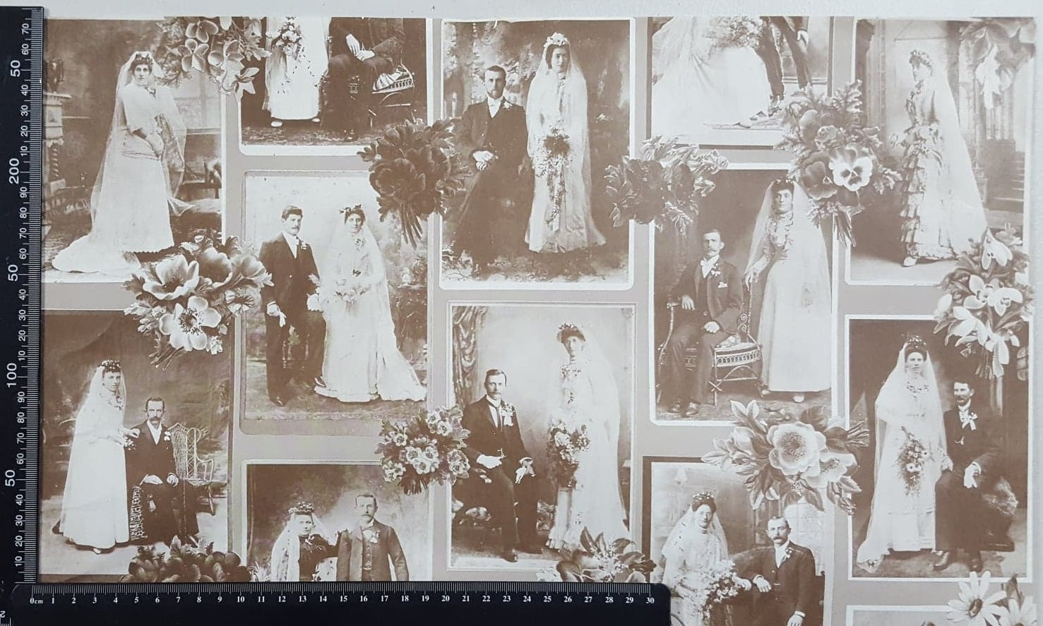 Vintage Wrapping Paper - Wedding Images