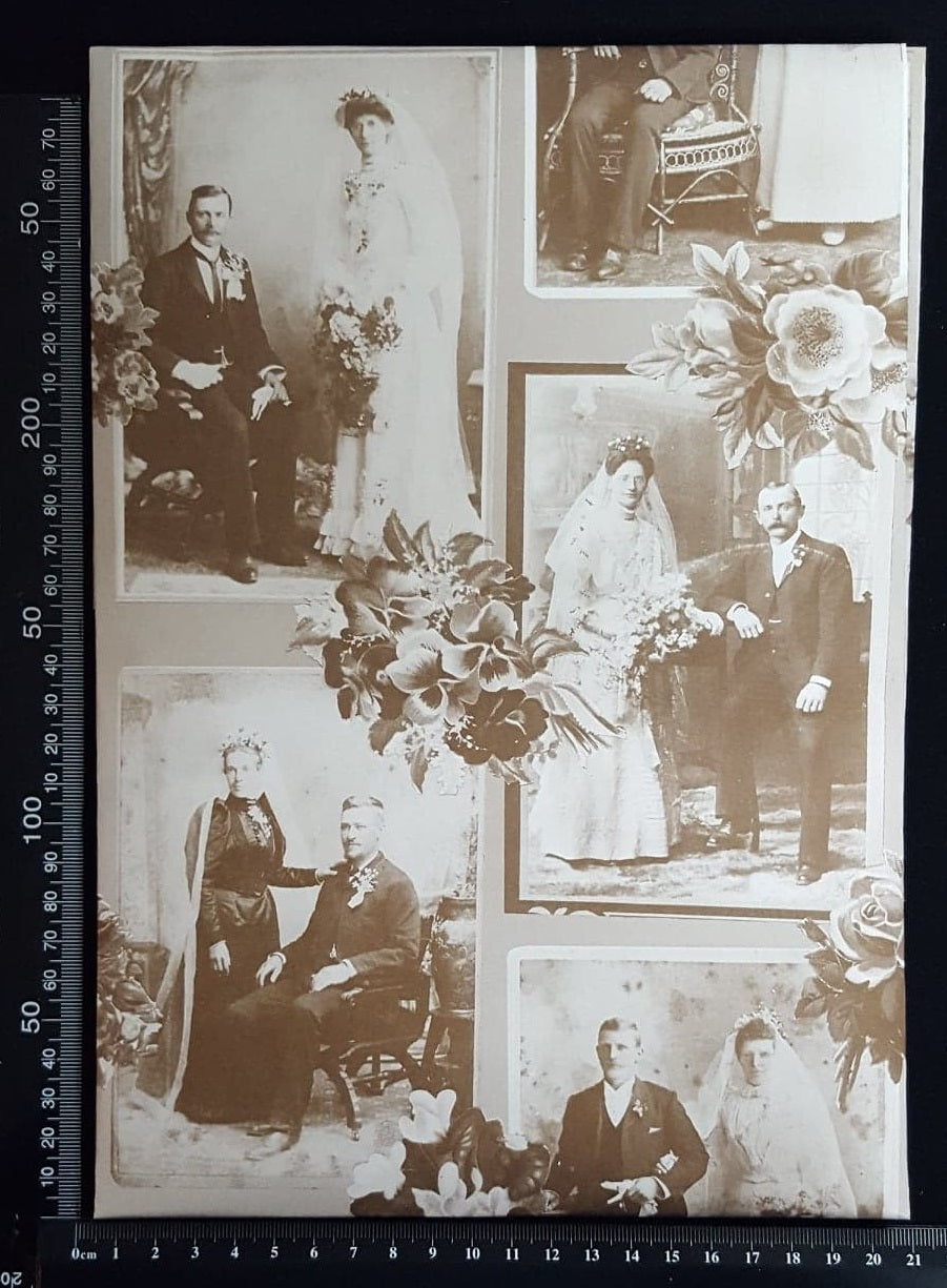 Vintage Wrapping Paper - Wedding Images