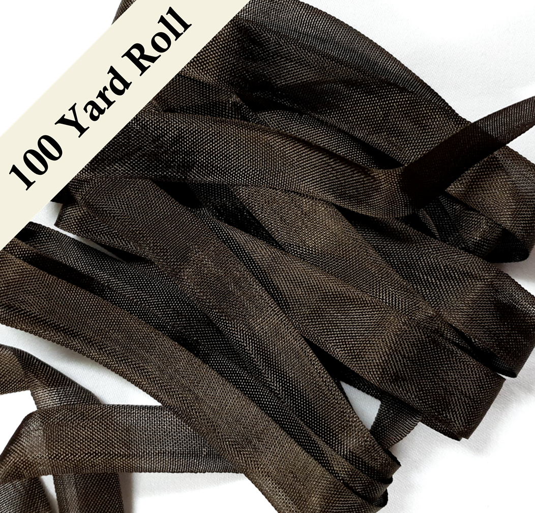 Seam Binding - YM - Chocolate Brown - 100 YARD ROLL
