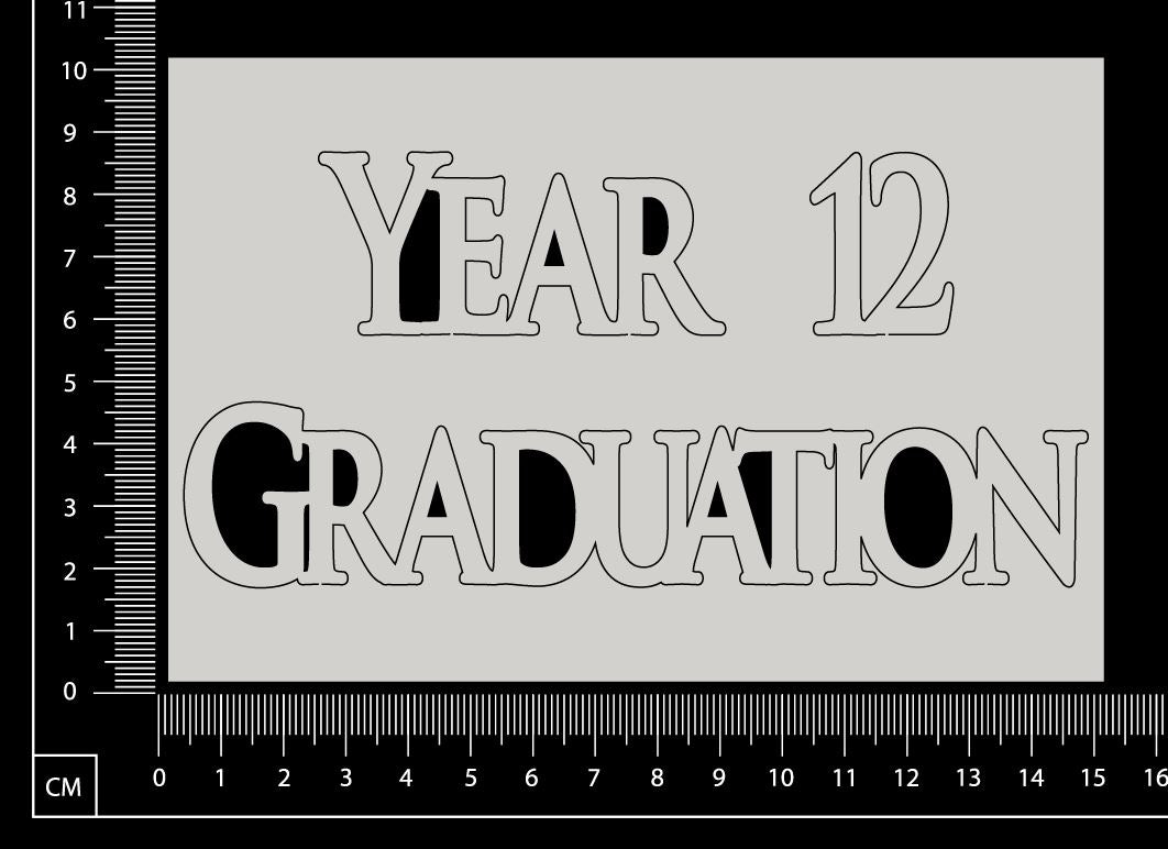 Year 12 Graduation - A - White Chipboard