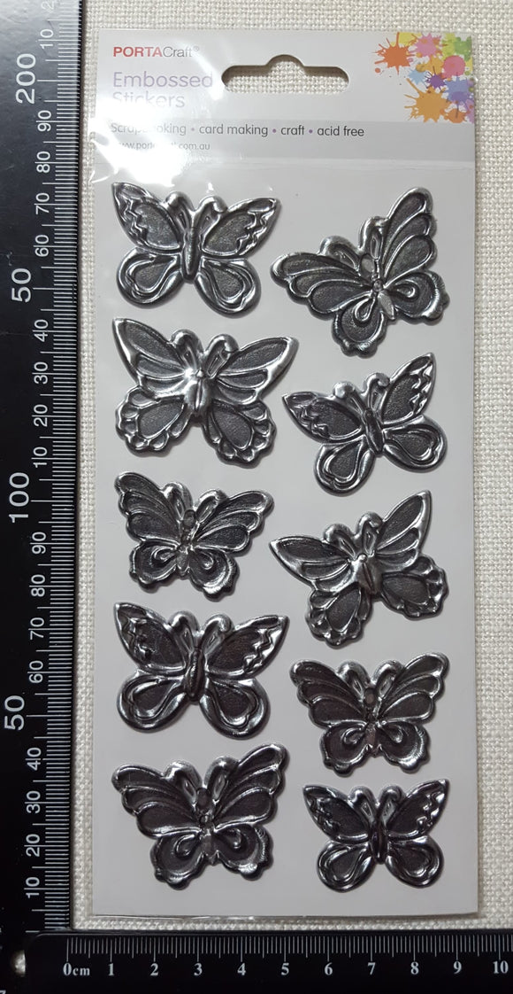 Embossed Stickers - Butterflies - (ES-4246)
