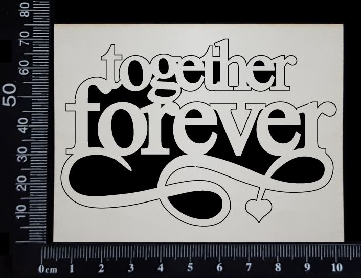 Together Forever - Small - White Chipboard